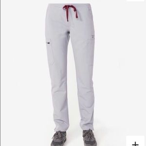 FIGS SCRUB PANTS - cement - yola - small - NWT